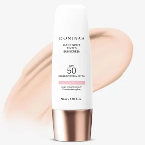 Tinted Sunscreen Moisturizer SPF 50  (1.69fl oz) - Broad-Spectrum UV Protection, Tone Correction, Water-in-Oil Formula for Lightweight, Korean Skin Care. Panthenol, Chrysin
