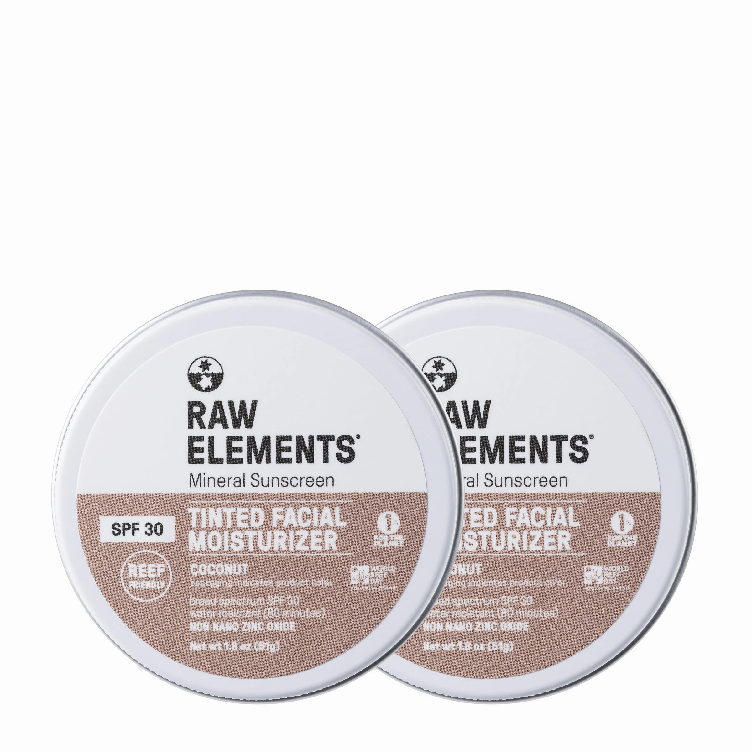 TINTED FACE MOISTURIZER SPF 30 | COCONUT-2 Pack