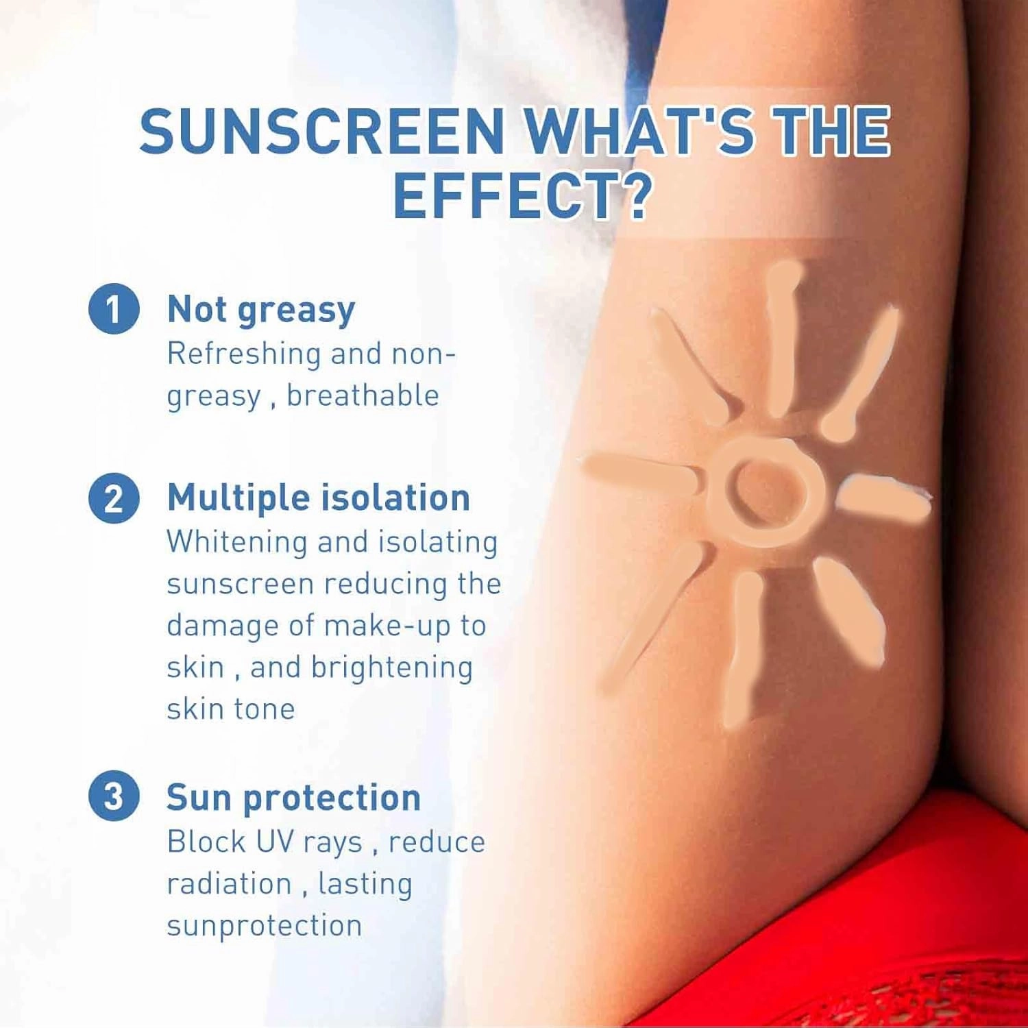 Tinted Sunscreen for Face SPF 50, Hydrating Sun Essence Face Sunscreen, Korean SPF 50  PA     No White Cast, Hydrating, Moisturizing, UV Defense, Travel Size