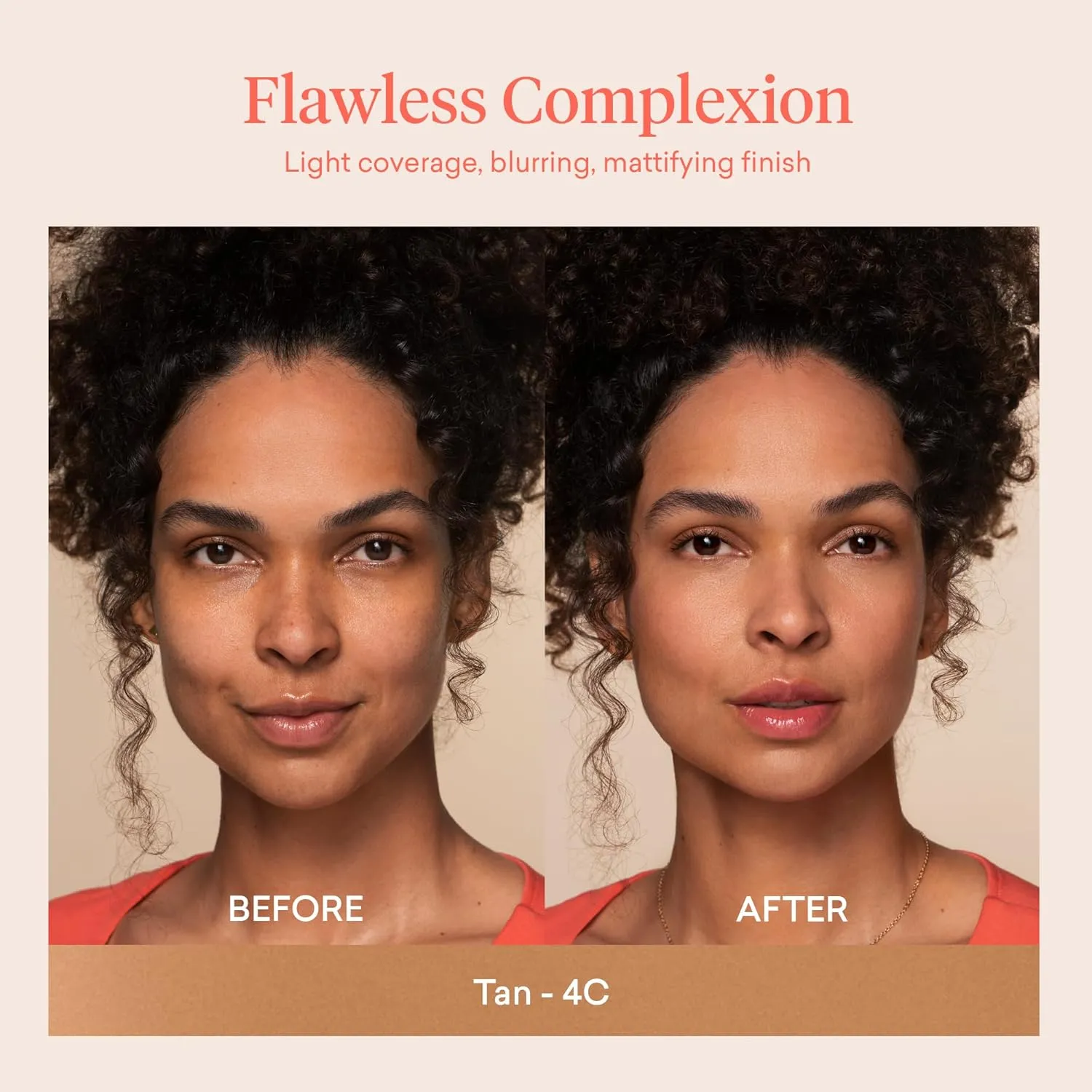 Toty by Sofia Vergara - Ilumina CC Creamy Compact SPF 50  Mineral Broad Spectrum Sunscreen for Face - Tinted Blurring Balm SPF- Matte, Light Coverage - Water & Sweat Resistant - All Skin Types - 4C