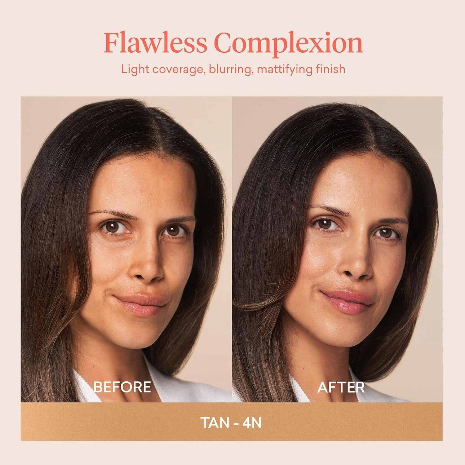 Toty by Sofia Vergara - Ilumina CC Creamy Compact SPF 50  Mineral Broad Spectrum Sunscreen for Face - Tinted Blurring Balm SPF- Matte, Light Coverage - Water & Sweat Resistant - All Skin Types - 4N