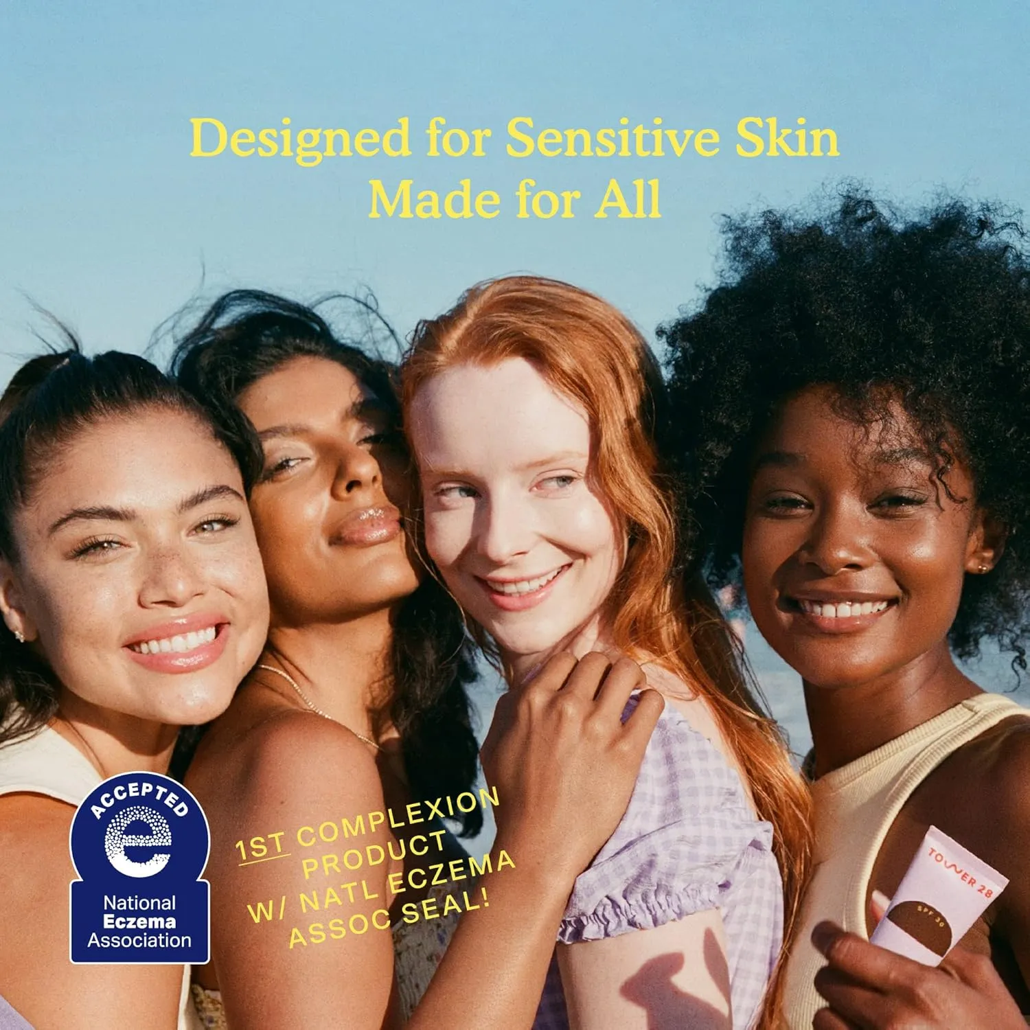 Tower 28 Beauty SunnyDays SPF 30 Tinted Mineral Sunscreen - For Sensitive Skin - 2-in-1 Facial Broad Spectrum UVA/UVB Protection   Foundation - Shade 15 MELROSE - Light with Warm Undertones, 1 Fl Oz