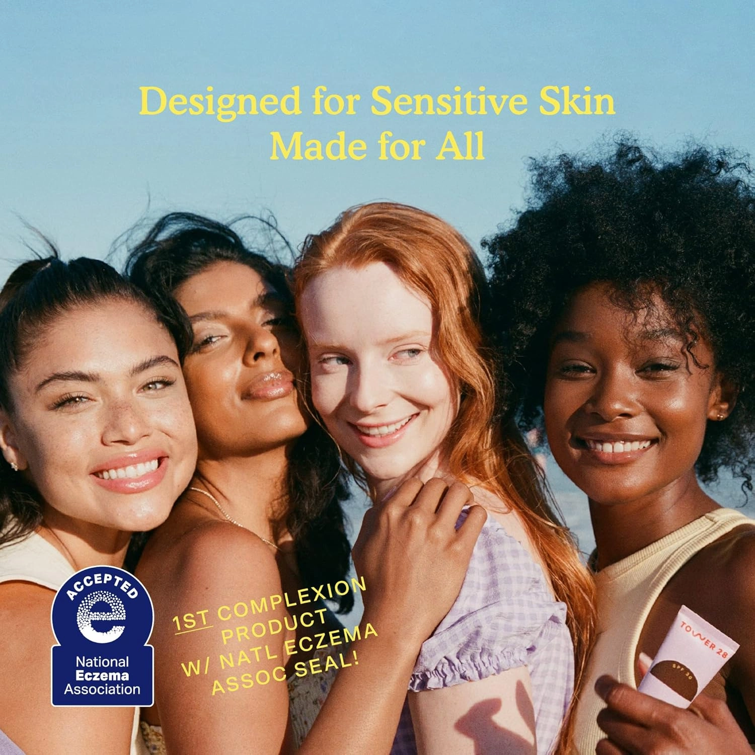 Tower 28 Beauty SunnyDays SPF 30 Tinted Mineral Sunscreen - For Sensitive Skin - 2-in-1 Facial Broad Spectrum UVA/UVB Protection   Foundation - Shade 65 TOPANGA - Deep with Red Undertones, 1 Fl Oz