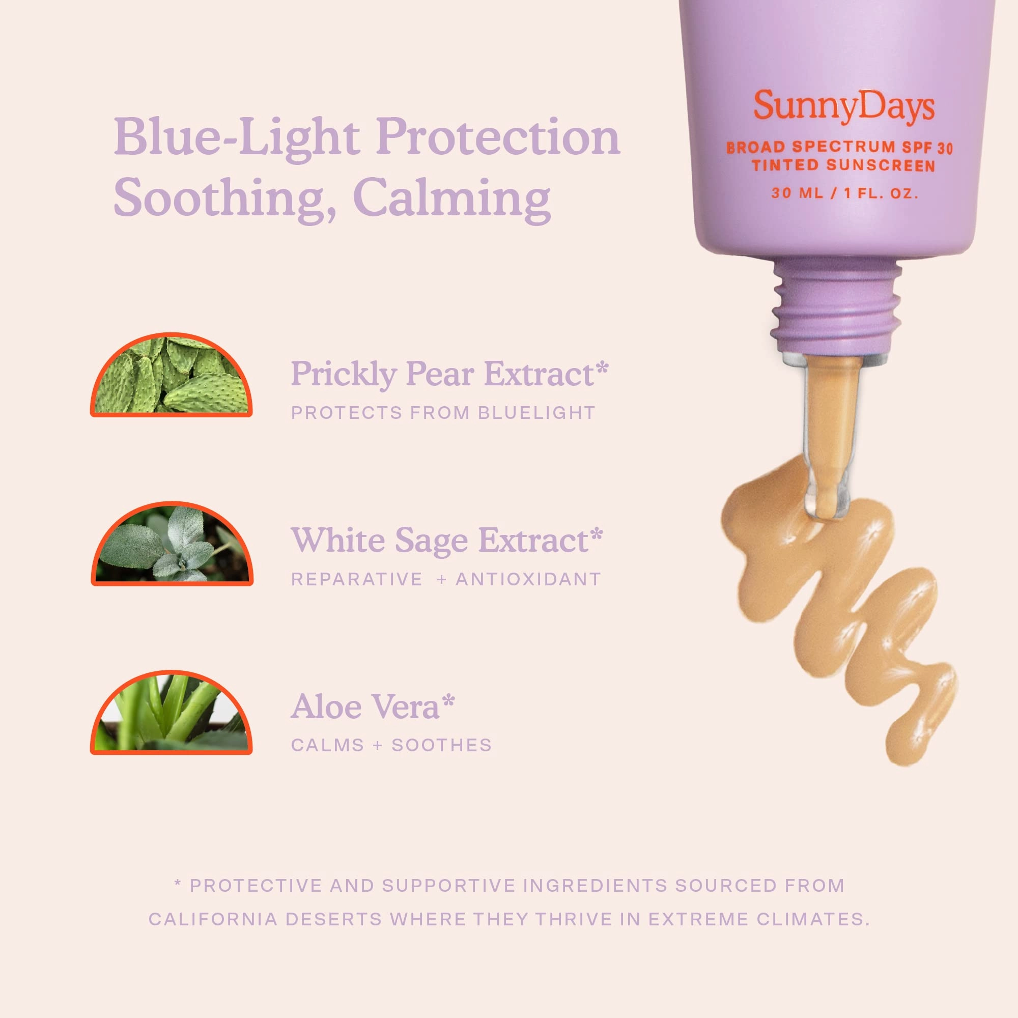 Tower 28 Beauty SunnyDays SPF 30 Tinted Mineral Sunscreen For Sensitive Skin - 2-in-1 Facial Broad Spectrum UVA/UVB Protection   Foundation - Shade 25 OCEAN PARK - Medium with Warm Undertones, 1 Fl Oz