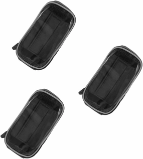 TOYANDONA 2 pcs Bike Phone Holder Hard Shell Handlebar Storage Bag for Outdoor Cycling Fits Smartphones Durable Material Sun Visor Design for Mountain Biking and Sports Activities Black