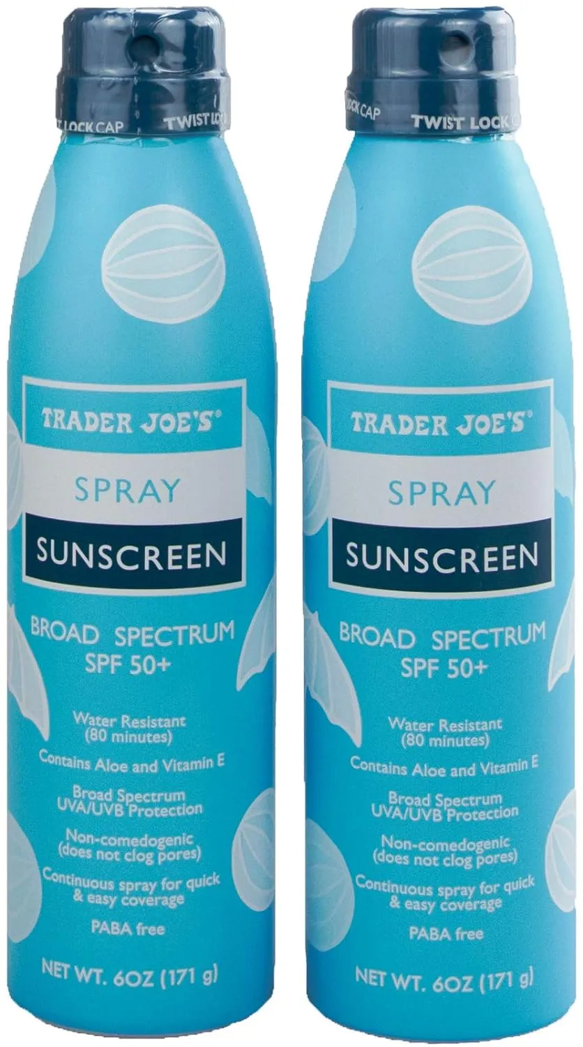 Trader Joe's Nourish Spray Sunscreen SPF 50  Broad Spectrum (2-Pack)
