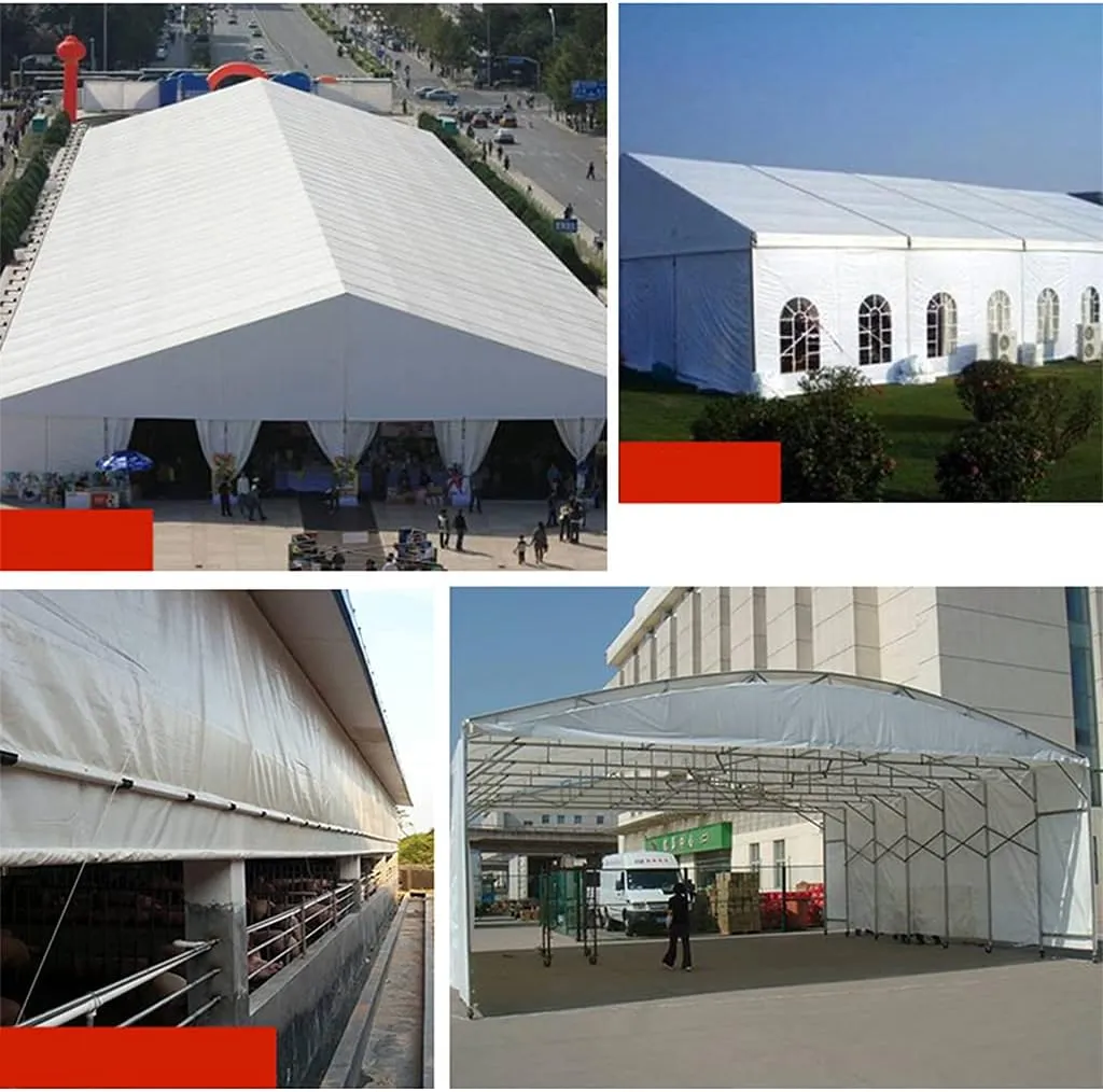 Traditional Home PVC Tarpaulin Sheets - Waterproof Heavy Duty Tarps with Eyelets, Car Thick Dustproof Windproof Cover,3x3m