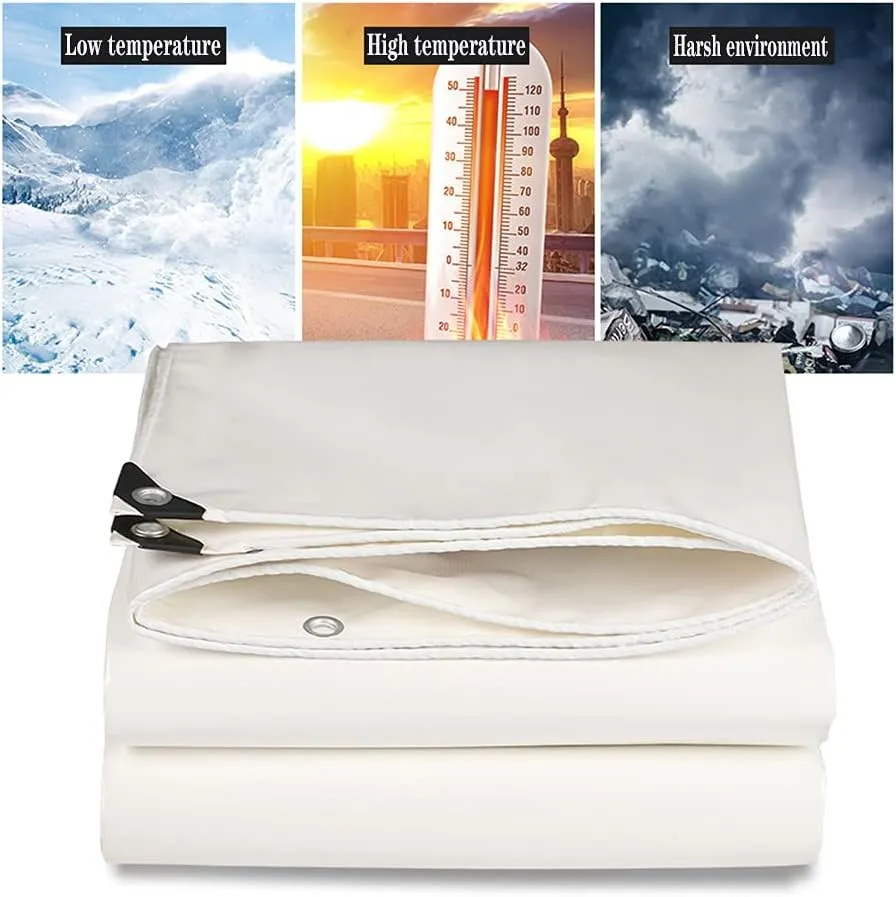 Traditional Home PVC Tarpaulin Sheets - Waterproof Heavy Duty Tarps with Eyelets, Car Thick Dustproof Windproof Cover,3x3m