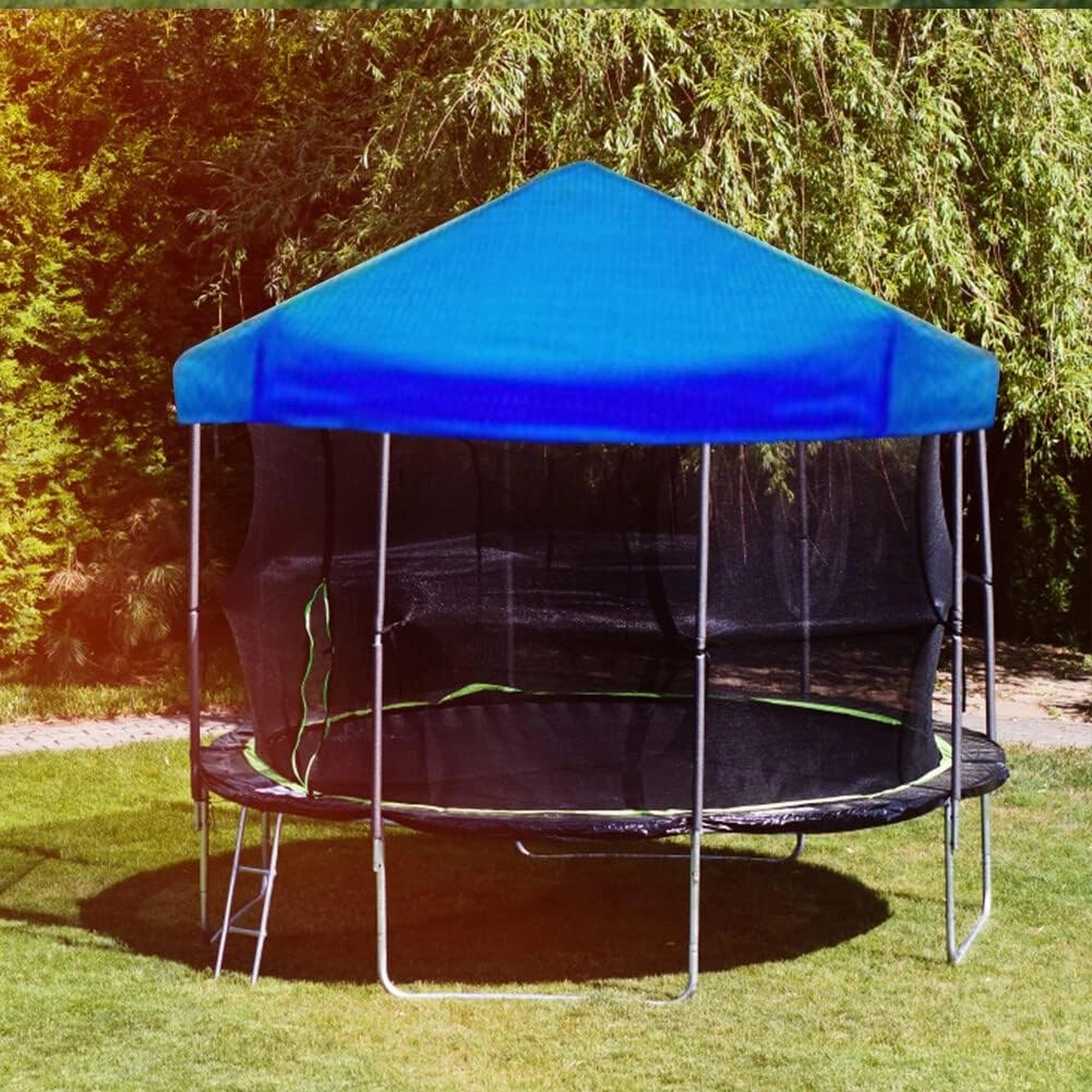 Trampoline Cover, 6-14 Ft Easy to Install Trampoline Protective Cover Waterproof, Tearproof and UV Resistant Weather for Round Trampolines and Round Swimming Pool