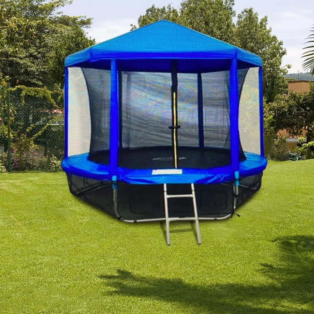 Trampoline Cover, 6-14 Ft Easy to Install Trampoline Protective Cover Waterproof, Tearproof and UV Resistant Weather for Round Trampolines and Round Swimming Pool
