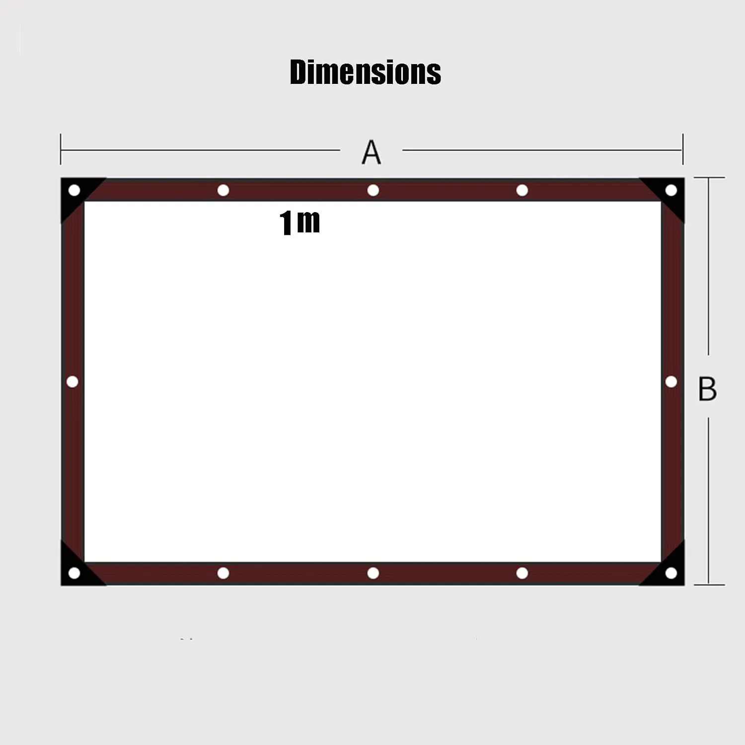 Transparent Tarpaulin Tear-Resistant Heavy Duty Waterproof Windproof Clear Tarpaulin with Grommets for Outdoor Camping Fishing Gardening(1.8x1.8m)