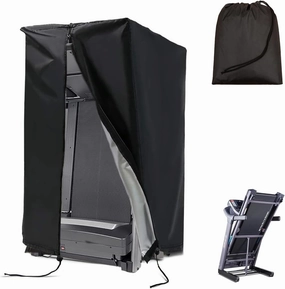Treadmill Cover Waterproof Outdoor,46X38X66In,Gym Exercise Fitness Foldable Equipment Home Sunscreen Protective Accessories Storage Multifunctional Covers (Black, 46X38X66In)