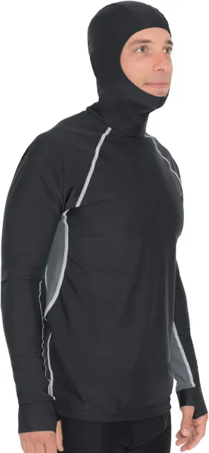Tuga Men's Snorkel Hooded Rashguard, UPF 50  Sun Protection Swim Shirt, USA Made