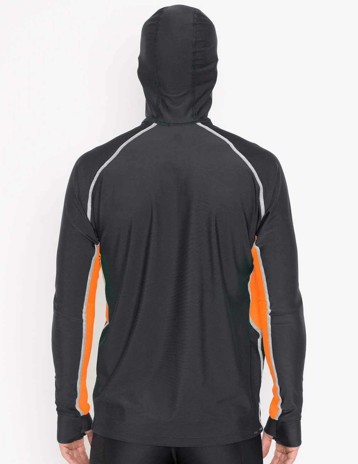 Tuga Men's Snorkel Hooded Rashguard, UPF 50  Sun Protection Swim Shirt, USA Made