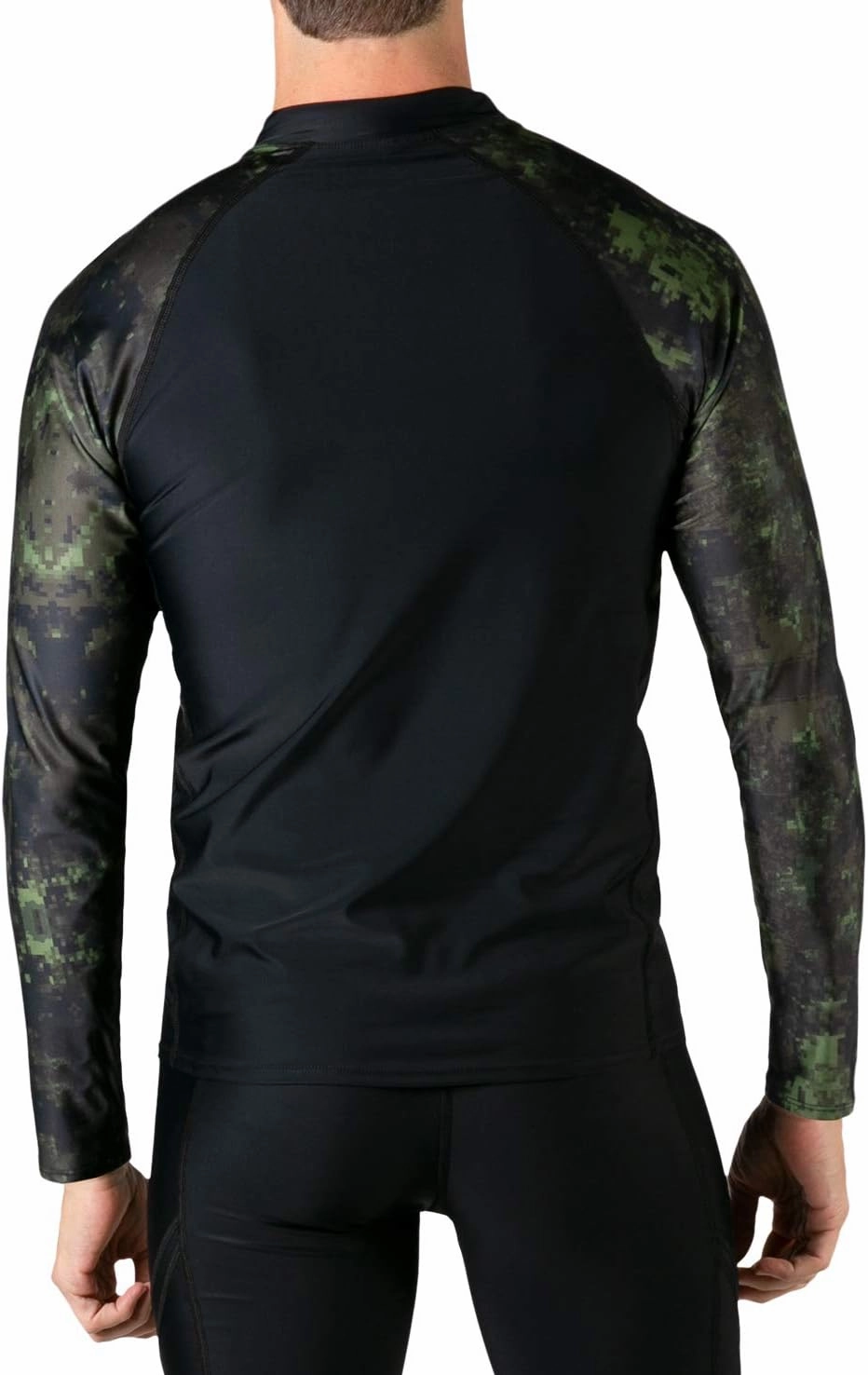 Tuga Men's Swim Performance Rash Guard, UPF 50  Sun Protection, Made in USA