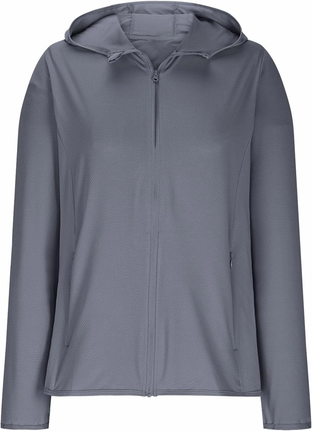 UPF 50 Long Sleeve Women Full Zipper Jacket Lightweight Summer Athletic Sports Jackets Outerwear Sun Protection Tees