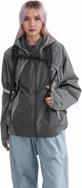 UPF 50  Unisex Lightweight Sun Hoodie with Reflective Strips for Hiking/Cycling/Urban Commuter