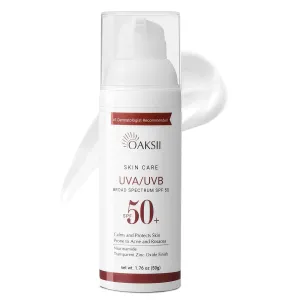 UV Clear Face Sunscreen, SPF 50 Oil-Free Sunscreen with Zinc Oxide, Sensitive-Skin Tested, Lightweight, Silky 1.7 Fl Oz