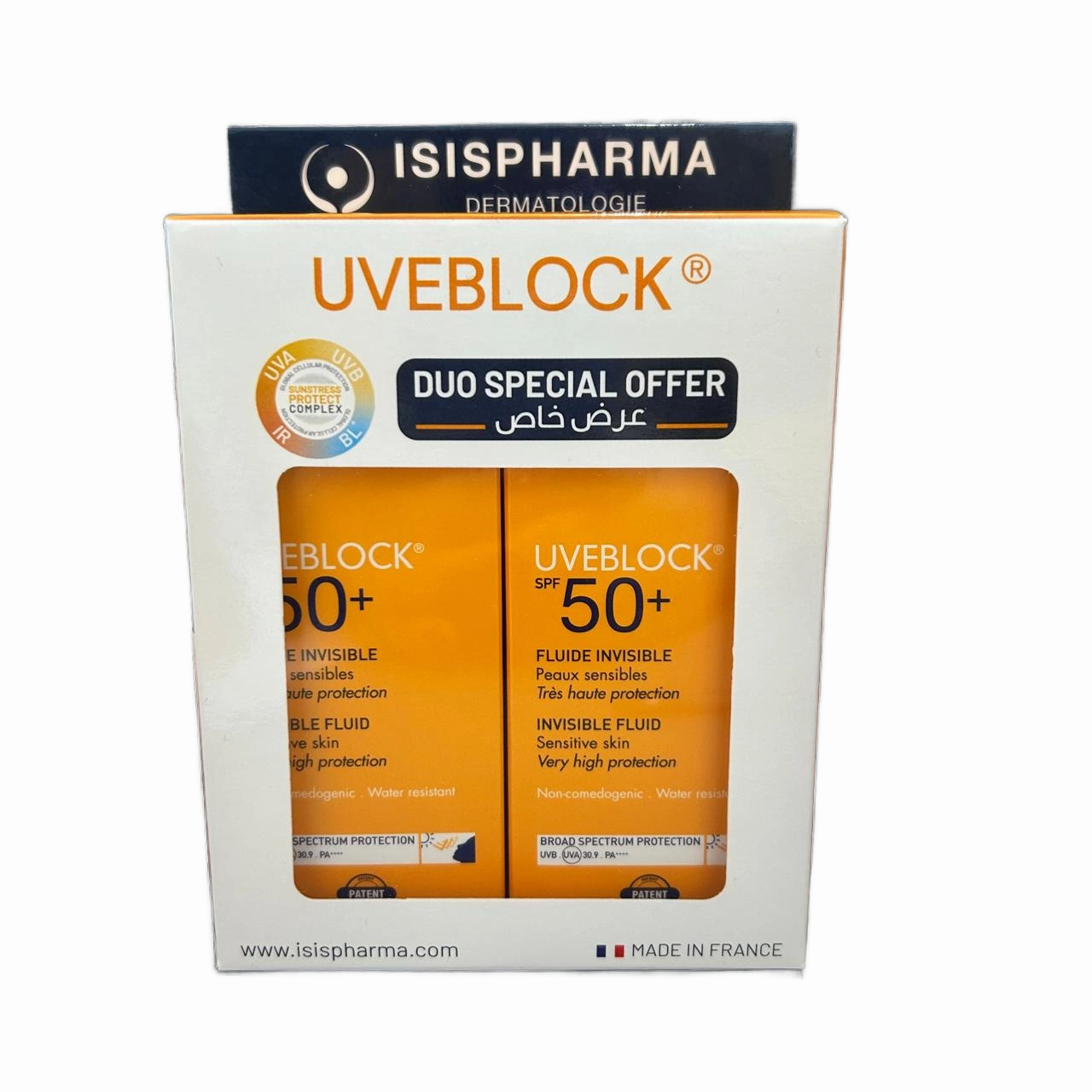 UVEBlock Invisible Fluid SPF50  Duo