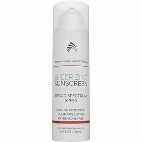 Vibrjance Sheer Zinc Sunscreen - Tinted Sunscreen for Face SPF 50, Lightweight Facial Moisturizer with Niacinamide, Hyaluronic Acid (1 Bottle)