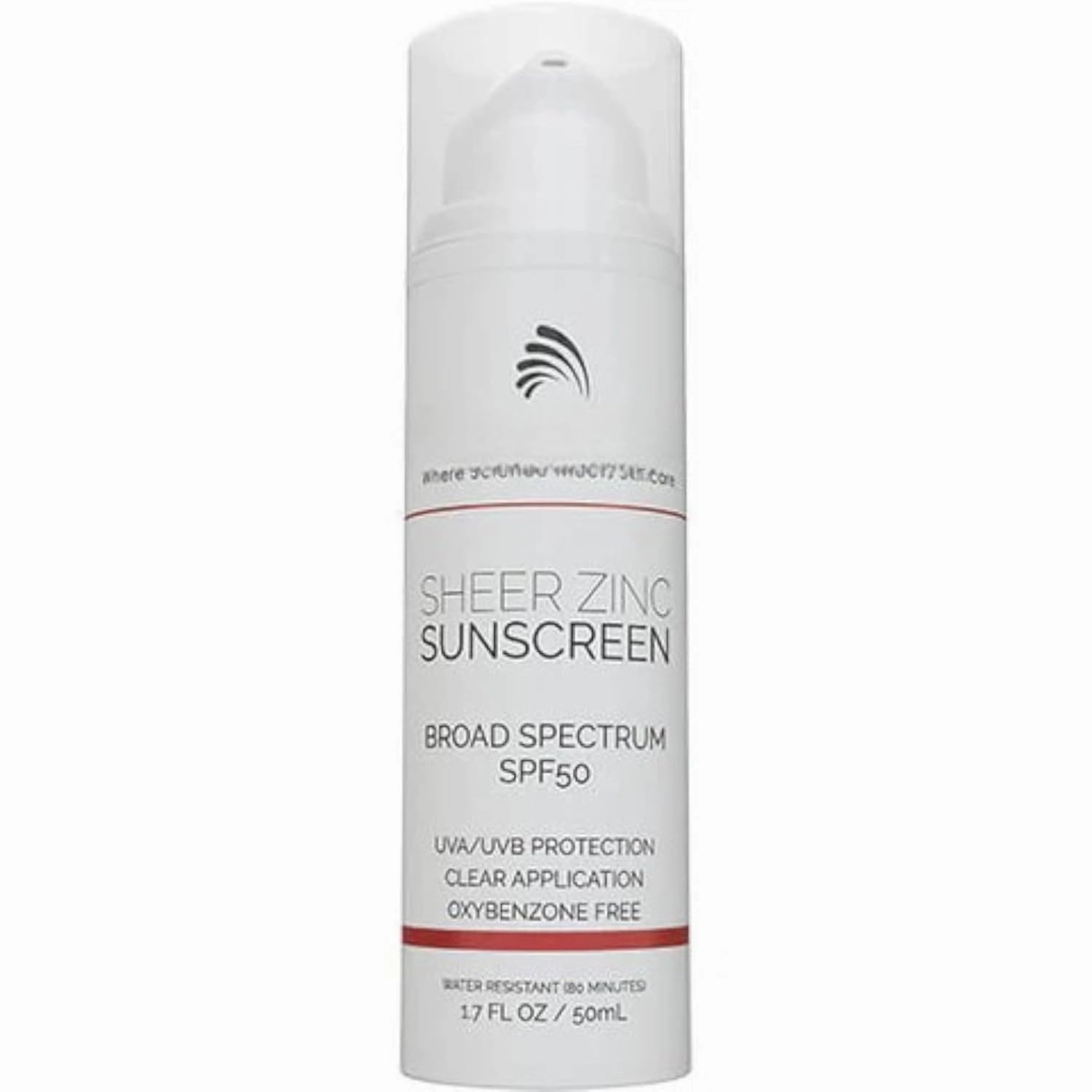 Vibrjance Sheer Zinc Sunscreen - Tinted Sunscreen for Face SPF 50, Lightweight Facial Moisturizer with Niacinamide, Hyaluronic Acid (1 Bottle)