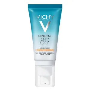 Vichy Minéral 89 Face Sunscreen SPF 30, Hydrating Daily Sunscreen For Face SPF 30, Hyaluronic Acid   Niacinamide   Squalane Oil, No White Cast Sunscreen, Oxybenzone Free, Travel Size Sunscreen