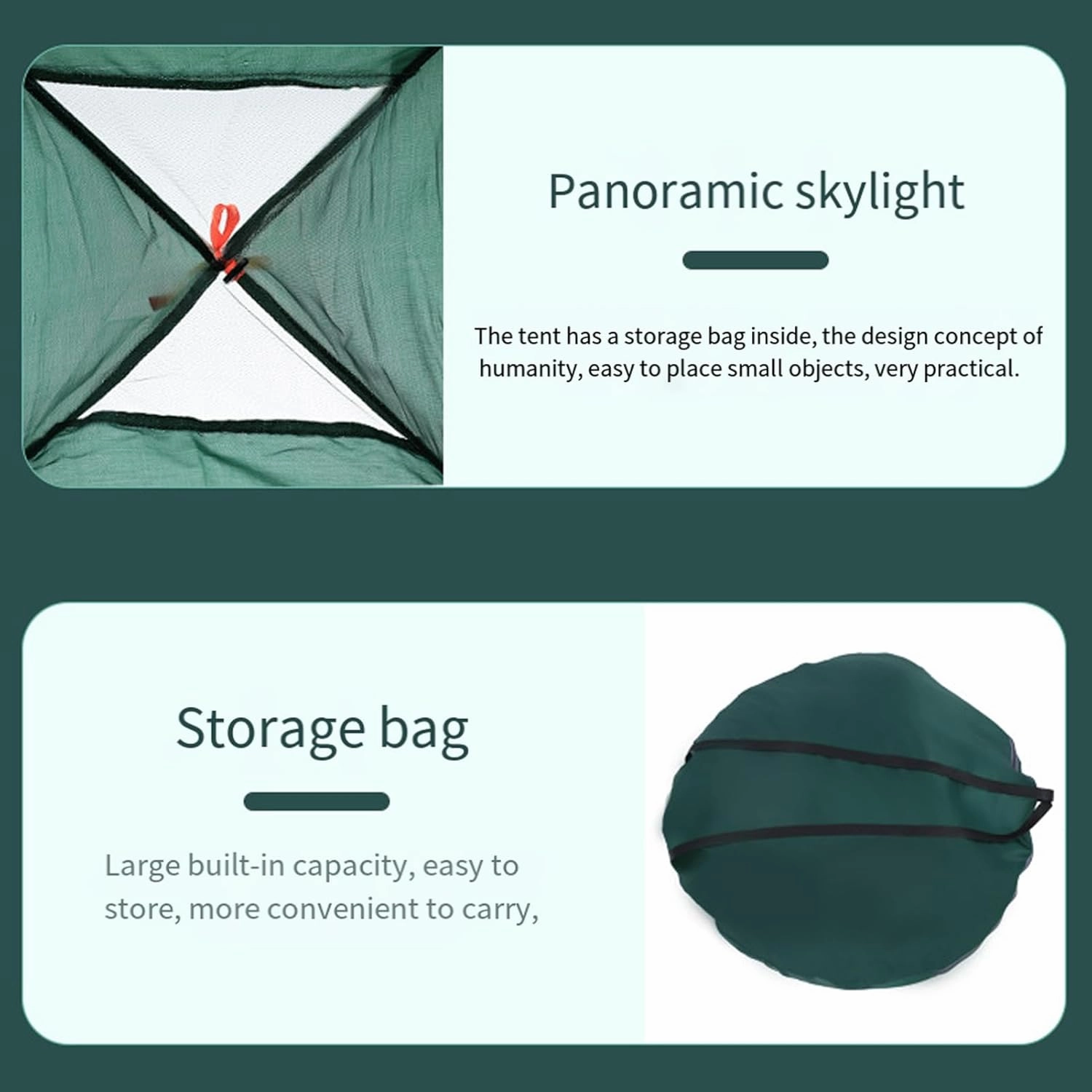 Walbest Tents for Camping Gear, Automatic Camping Tent 4-Person, Portable Waterproof Family Camping Tent, Beach Sun Shelter Canopy Shade Tent, Tent for Hiking Beach Travel Camping Accessories