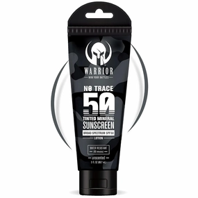 WARRIOR - WIN YOUR BATTLES- SPF 50 Tinted Sunscreen for Face - Zinc and Titanium Tinted Moisturizer with SPF - Water Resistant, Non-Toxic Tinted Sunscreen Lotion for Sensitive Skin - 3 Fl. Oz