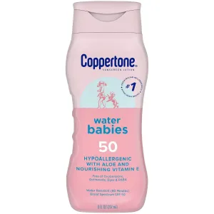WaterBabies SPF 50 Baby Sunscreen Lotion, Sunscreen SPF 50, 8 Fl Oz