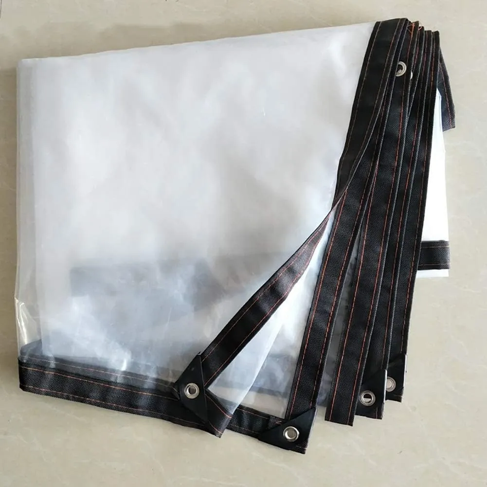 Waterproof Cover Tarp Tarpaulin Sheet,Sunshade Net, Shade Cloth, Tarpaulinsclear Waterproof Heavy Duty Outdoor Patio Plant Shed Cover Dust Pe with Eyelets120G/㎡,C,2 * 6M
