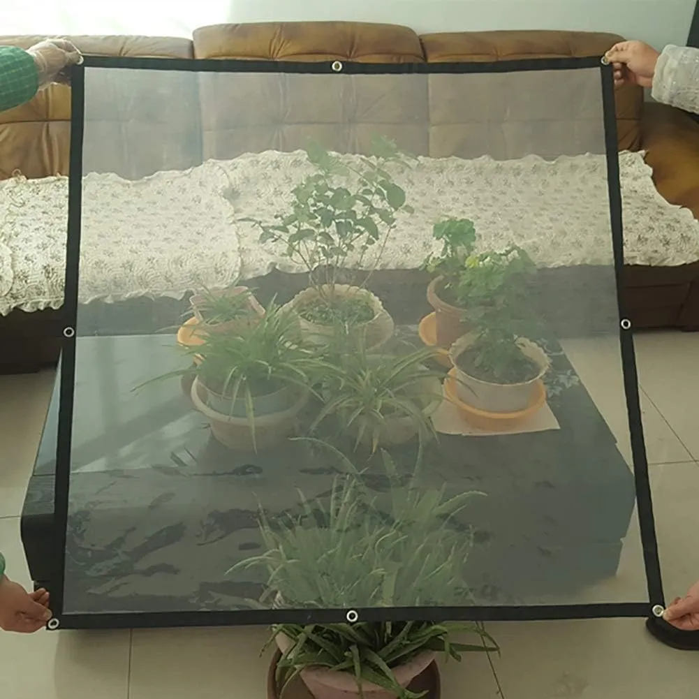 Waterproof Cover Tarp Tarpaulin Sheet,Sunshade Net, Shade Cloth, Thicken Outdoor Patio Plant Shed Cover Waterproof Heavy Duty Dust Pe with Eyelets,a,2 * 2M