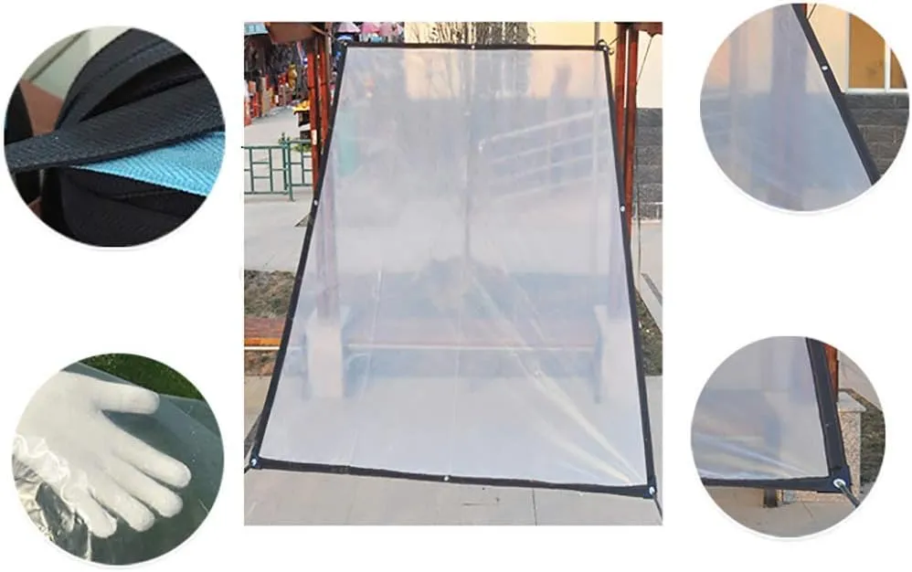 Waterproof Cover Tarp Tarpaulin Sheet,Sunshade Net, Shade Cloth, Waterproof Covering Rain Polyethylene Tarp for Greenhouse Garden Agriculture Flower 120 G/㎡,a,6 * 7M