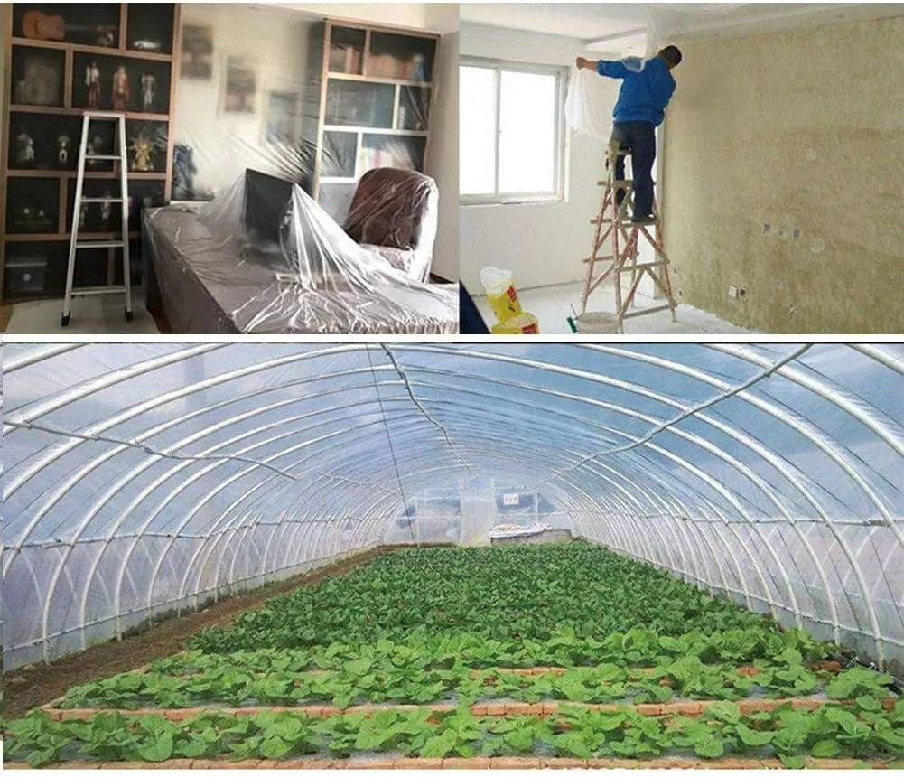 Waterproof Cover Tarp Tarpaulin Sheet,Sunshade Net, Shade Cloth, Waterproof Heavy Duty Balcony Window Tent, Indoor Outdoor Insulation Greenhouse Film,a,4 * 8M
