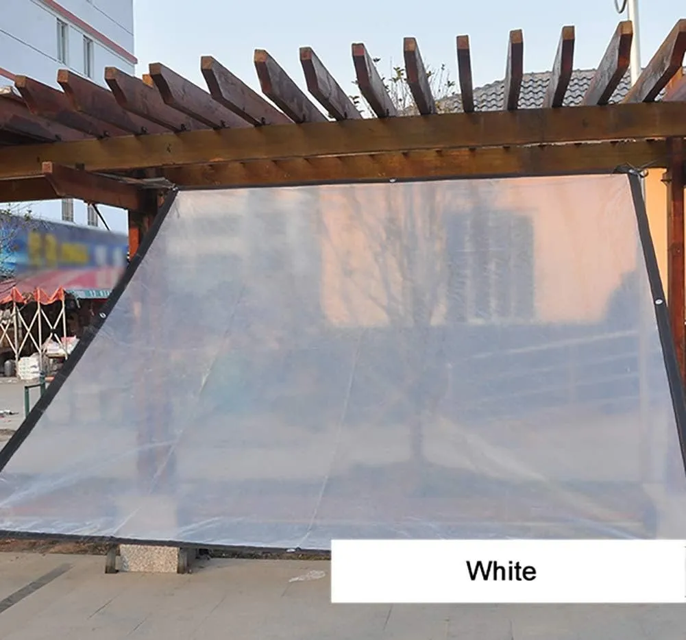 Waterproof Cover Tarp Tarpaulin Sheet,Sunshade Net, Shade Cloth, Waterproof Heavy Duty for Balcony Window Tarp Plant Flower Outdoor Greenhouse Film,a,5 * 6M