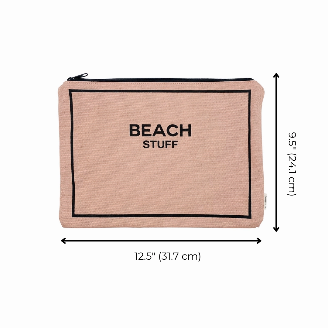 Waterproof Beach Pouch – Pink/Blush