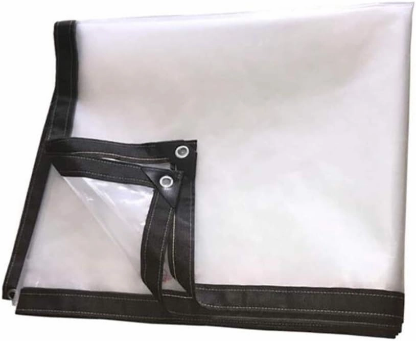 Waterproof Cover Tarp Tarpaulin Sheet,Sunshade Net, Shade Cloth, Tarpaulinwhite Transparent Greenhouse Insulation Plastic Film, Thickening Rain Tarp Truck Cover, 120G/M²,a,4 * 6M