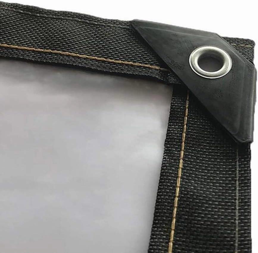 Waterproof Cover Tarp Tarpaulin Sheet,Sunshade Net, Shade Cloth, Tarpaulinwhite Transparent Greenhouse Insulation Plastic Film, Thickening Rain Tarp Truck Cover, 120G/M²,a,4 * 6M