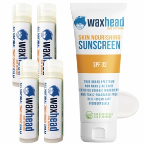 Waxhead SPF Lip Balm SPF, Zinc Oxide Sunscreen, Lip Sunscreen For Lips, Sunscreen For Face, Sunblock, Zinc Sunscreen