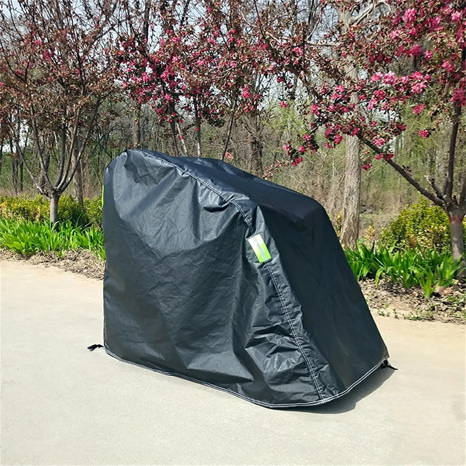 Wheelchair Cover Waterproof Thickened Velvet Lining,Outdoor Mobility Scooter Covers,Travel Storage Power Electric Wheelchair Accessories with Free Carrying Bag (Silver-XL)