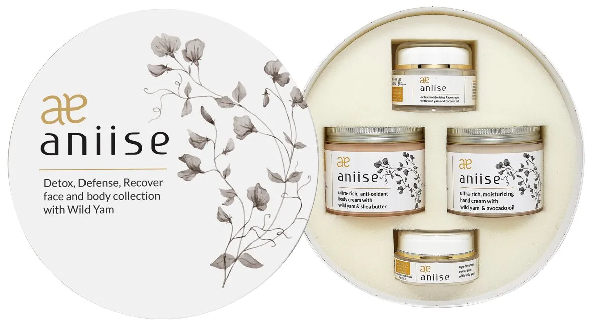 Wild Yam Body Cream Collection Set - Face, Body, Hands, Eyes
