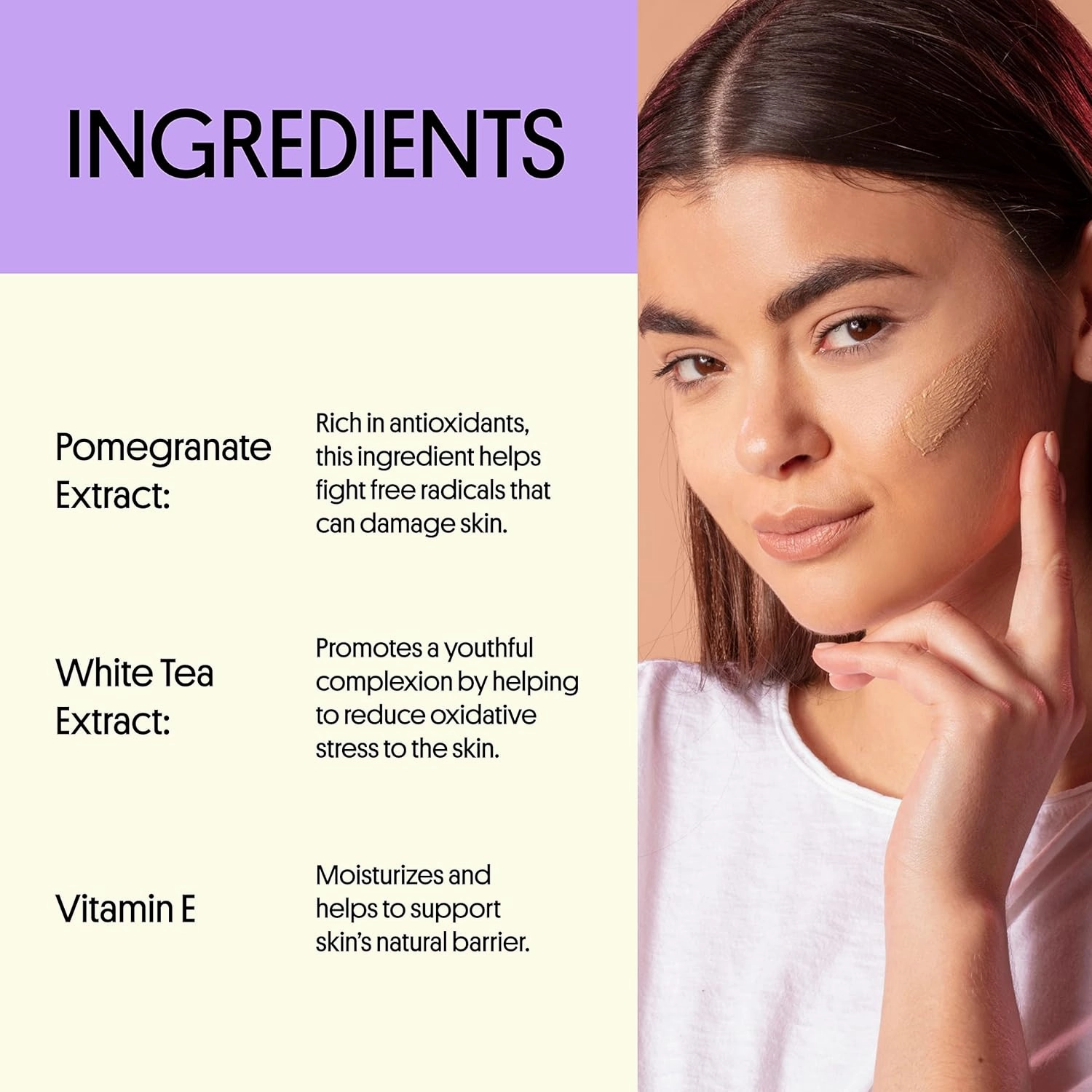 Winky Lux White Tea Tinted Moisturizer SPF 30 Sunscreen for Face with SPF, Makeup Face Moisturizer with Vitamin E, Fair
