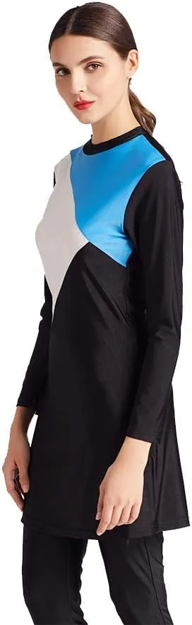Women Modest Muslim Swimsuit Full Coverage Swimwear Islamic Hijab Ladies Beachwear Swimming Burkini Swim Suit