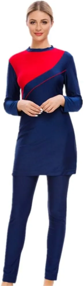 Women Modest Muslim Swimsuit Full Coverage Swimwear Islamic Hijab Ladies Beachwear Swimming Burkini Swim Suit