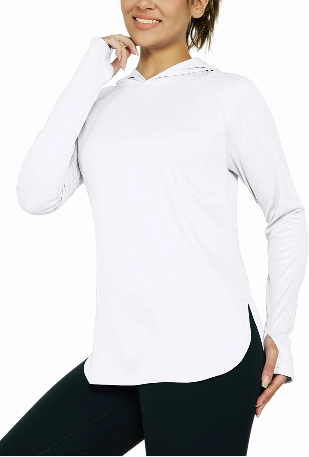 Women's Sun Protection Shirt UPF 50  Long Sleeve Hoodie UV SPF T-Shirts Rash Guard Hiking Quick Dry Lightweight
