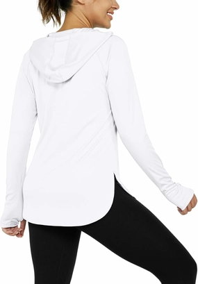 Women's Sun Protection Shirt UPF 50  Long Sleeve Hoodie UV SPF T-Shirts Rash Guard Hiking Quick Dry Lightweight