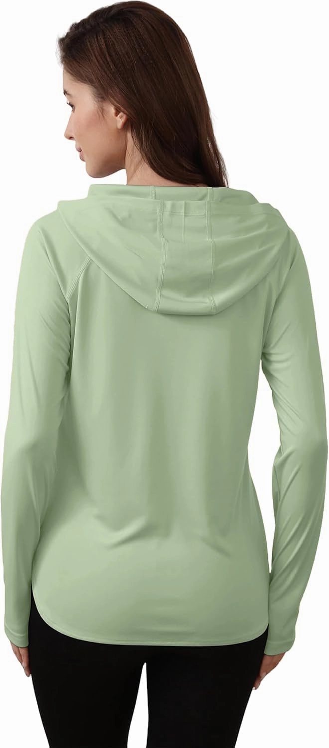 Women's Sun Shirts UPF 50  Protection Hoodie Shirts Rash Guard Long Sleeve Sun SPF Fishing Shirt UV for Outdoor Beach