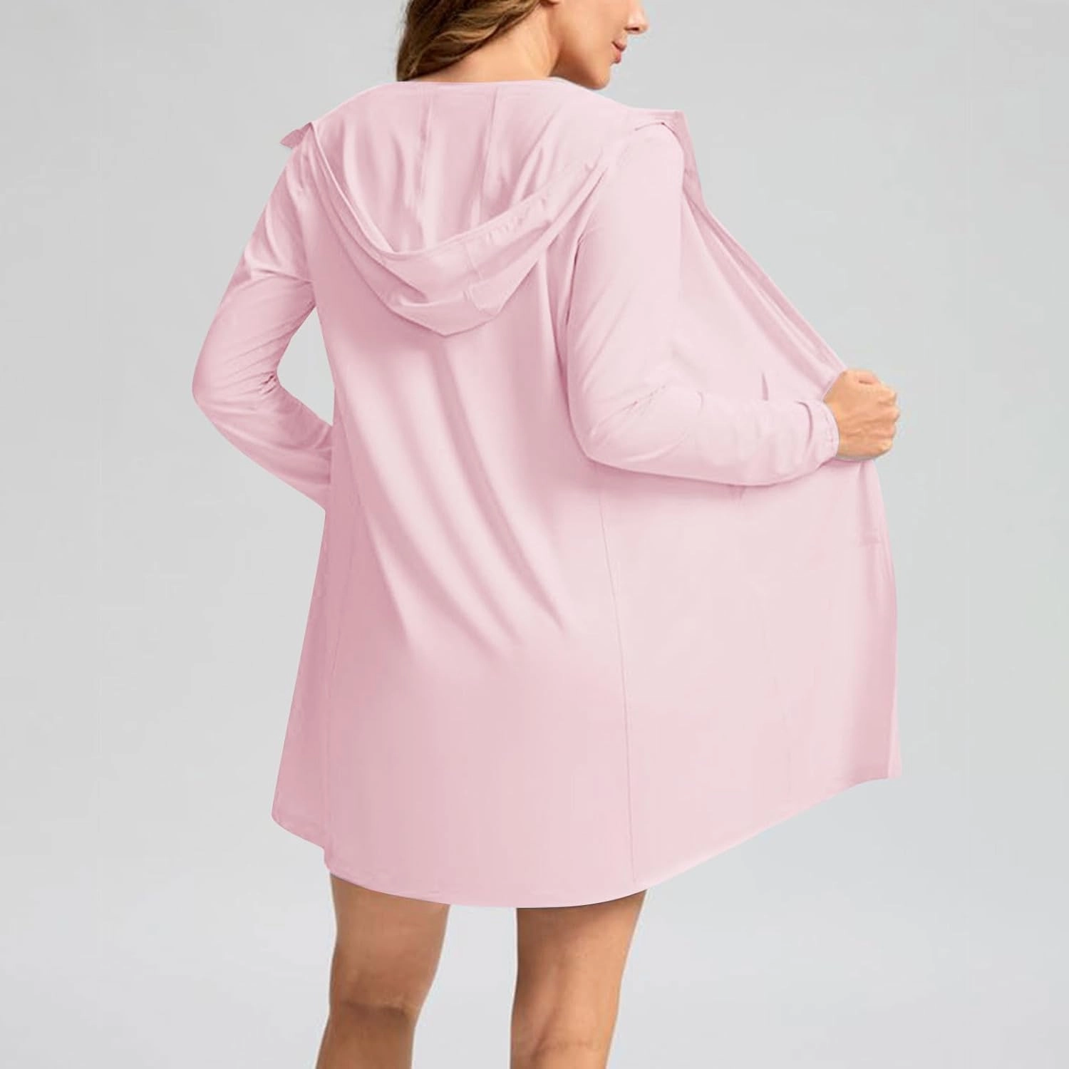 Women's UPF 50  Rash Guard Sun Protection Clothing Zip Up Hoodies Long UV Jackets SPF Lightweight Swim Beach Cover Ups