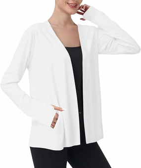 Women's UPF 50  Sun Protection Shirts Hiking Running Athletic Lightweight Jacket Long Sleeve Thumb Holes Cardigan