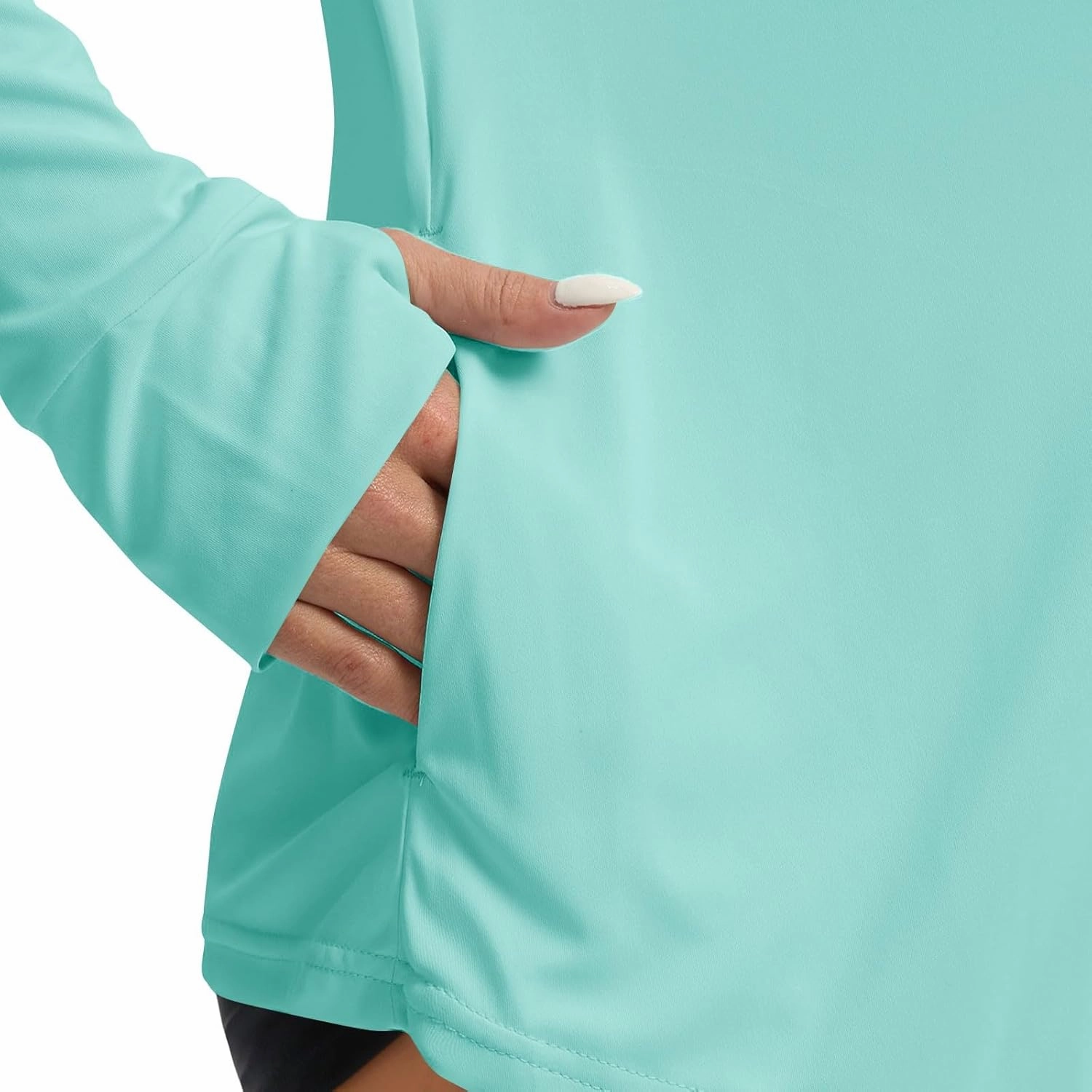 Women's UPF 50  Sun Protection Shirts Hiking Running Athletic Lightweight Jacket Long Sleeve Thumb Holes Cardigan