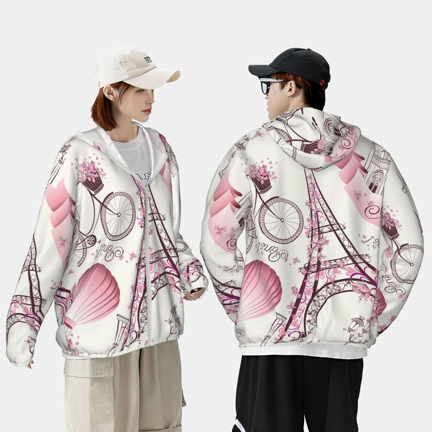Women Sun Protection Jacket UPF50 Sunscreen Shirt Sun Block Hoodie Pockets